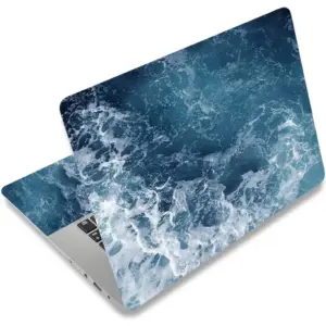 ALAYRA Laptop Skin Sticker Decal, 12" 13" 13.3" 14" 15" 15.4" 15.6" Laptop Skin Sticker Protector Cover for Toshiba Hp Samsung Dell Apple Acer Leonovo Sony Asus Laptop Notebook (Sea Wave 1) 01