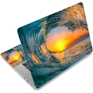 ALAYRA Laptop Skin Sticker Decal, 12" 13" 13.3" 14" 15" 15.4" 15.6" Laptop Skin Sticker Protector Cover for Toshiba Hp Samsung Dell Apple Acer Leonovo Sony Asus Laptop Notebook (Sea Wave) 01