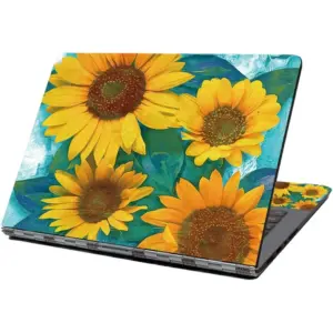 ALAYRA Laptop Skin Sticker Decal, 12" 13" 13.3" 14" 15" 15.4" 15.6" Laptop Skin Sticker Protector Cover for Toshiba Hp Samsung Dell Apple Acer Leonovo Sony Asus Laptop Notebook (Sunflower) 01