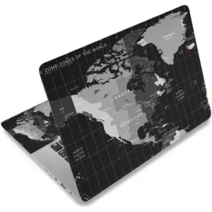 ALAYRA Laptop Skin Sticker Decal, 12" 13" 13.3" 14" 15" 15.4" 15.6" Laptop Skin Sticker Protector Cover for Toshiba Hp Samsung Dell Apple Acer Leonovo Sony Asus Laptop Notebook (World Map) 01