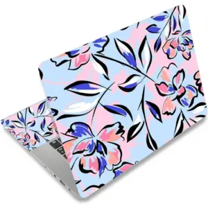 ALAYRA Laptop Skin Sticker Decal, 12" 13" 13.3" 14" 15" 15.4" 15.7 inch Laptop Universal Reusable Vinyl Skin Stickers Cover Art Decal Notebook PC Personalized Protector-Absract Flora 01