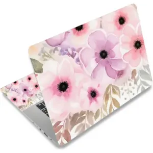 ALAYRA Laptop Skin Sticker Decal, 12" 13" 13.3" 14" 15" 15.4" 15.7 inch Laptop Universal Reusable Vinyl Skin Stickers Cover Art Decal Notebook PC Personalized Protector-Flora 01