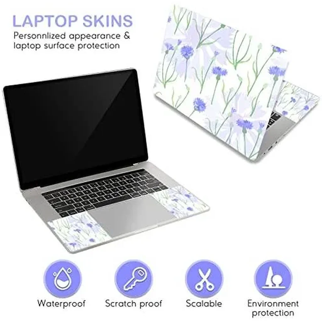ALAYRA Laptop Skin Sticker Decal, 12" 13" 13.3" 14" 15" 15.4" 15.7 inch Laptop Universal Reusable Vinyl Skin Stickers Cover Art Decal Notebook PC Personalized Protector-Spring Flush 01 - Image 2