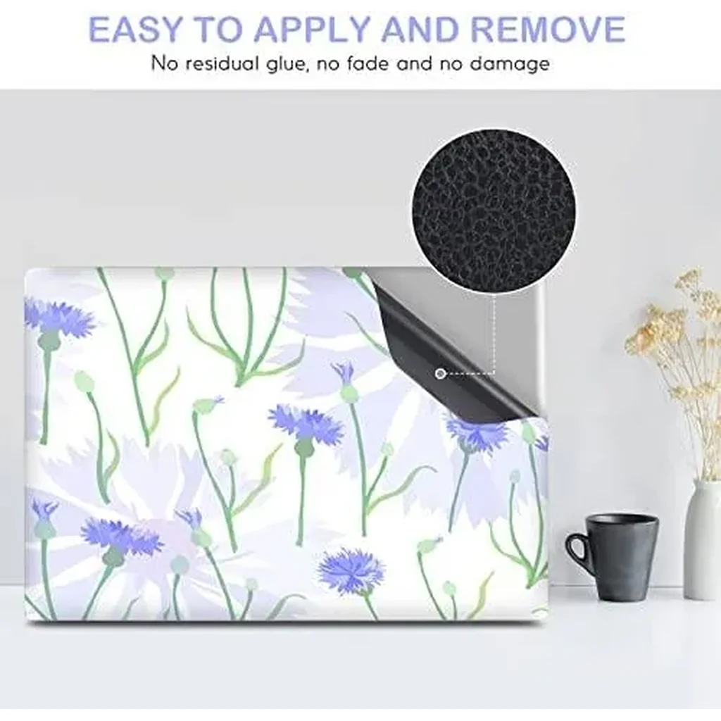 ALAYRA Laptop Skin Sticker Decal, 12" 13" 13.3" 14" 15" 15.4" 15.7 inch Laptop Universal Reusable Vinyl Skin Stickers Cover Art Decal Notebook PC Personalized Protector-Spring Flush 01 - Image 4