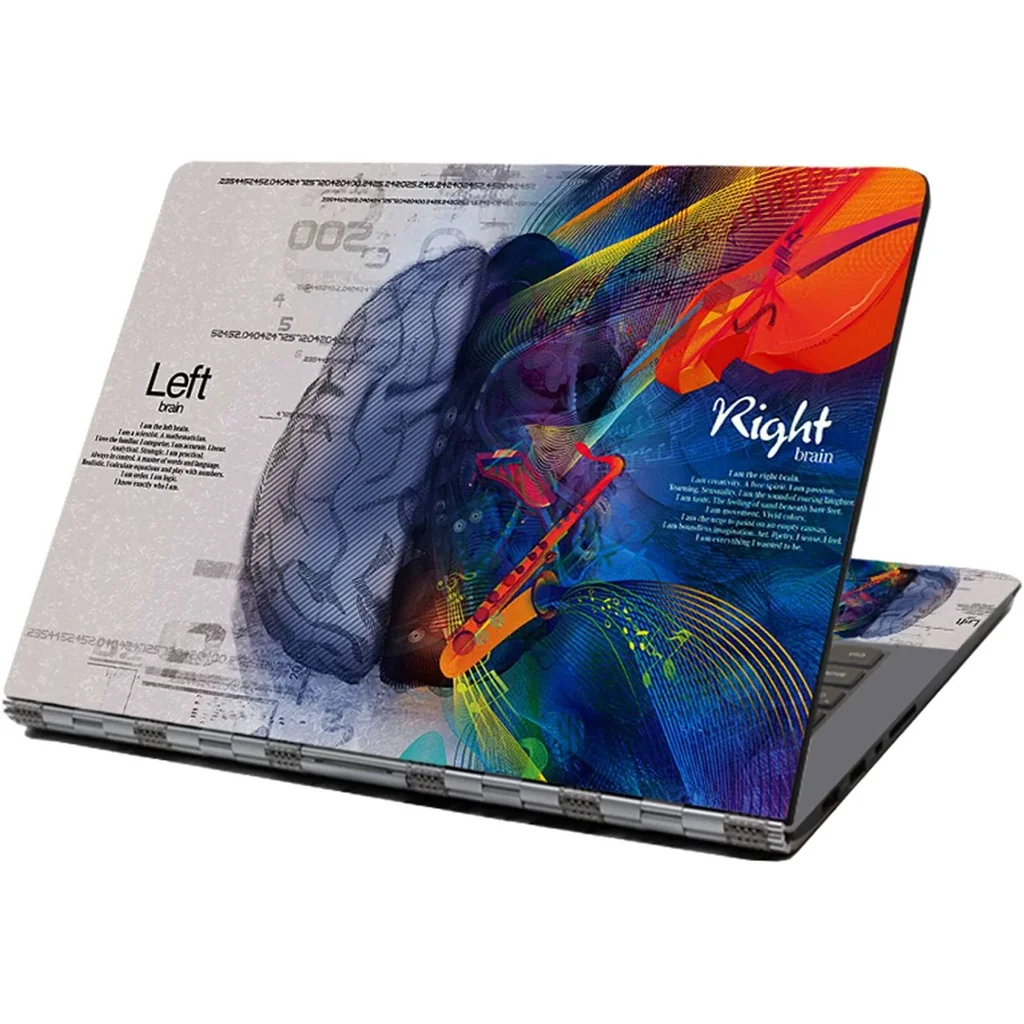 ALAYRA Laptop Skin Sticker Decal, 14 15 15.4 15.6 Protector Cover for Toshiba Hp Samsung Dell Apple Acer Leonovo Sony Asus Notebook (Left Right Brain) 01 - Image 3