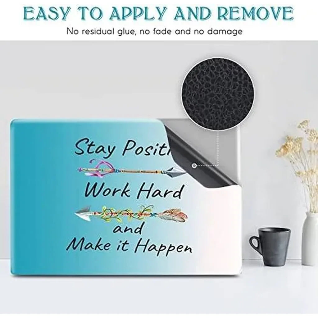 ALAYRA Laptop Skin Sticker Decal, 16" 16.5 17 17.3 inch Laptop Universal Reusable Vinyl Skin Stickers Art Cover Decal Notebook PC Personalized Protector (Inspiration Quote) 01 - Image 3