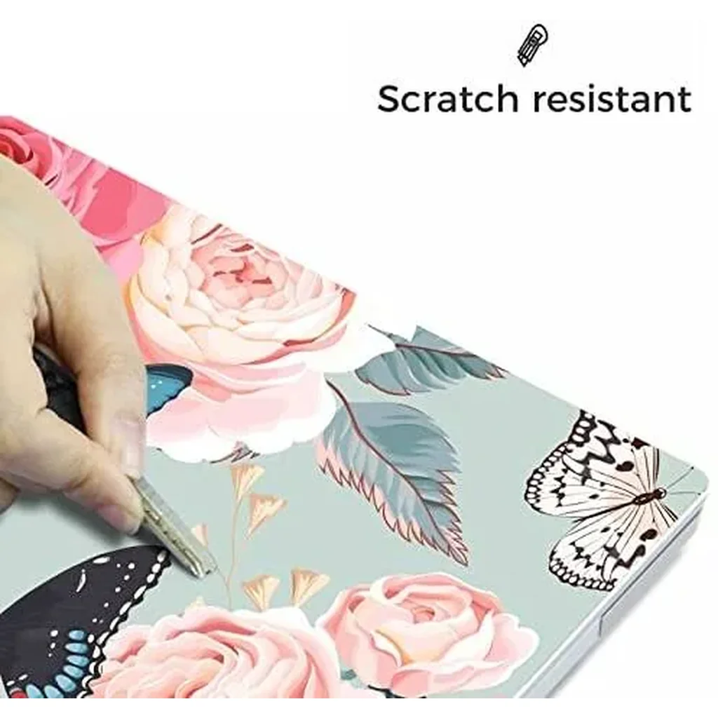ALAYRA Laptop Skin Sticker, 13.3 14 15 15.4 15.6 inch Laptop Skins, Universal Vinyl Decal, Dustproof Scratch Resistant Reusable Cover Protector with Free 2 Wrist Pads (Butterfly 2) 01 - Image 2