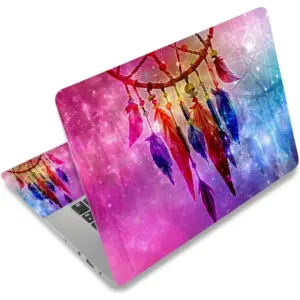 ALAYRA Laptop Skin Sticker, 13.3 14 15 15.4 15.6 inch Laptop Skins, Universal Vinyl Decal, Dustproof Scratch Resistant Reusable Cover Protector with Free 2 Wrist Pads (Dream Catcher) 01