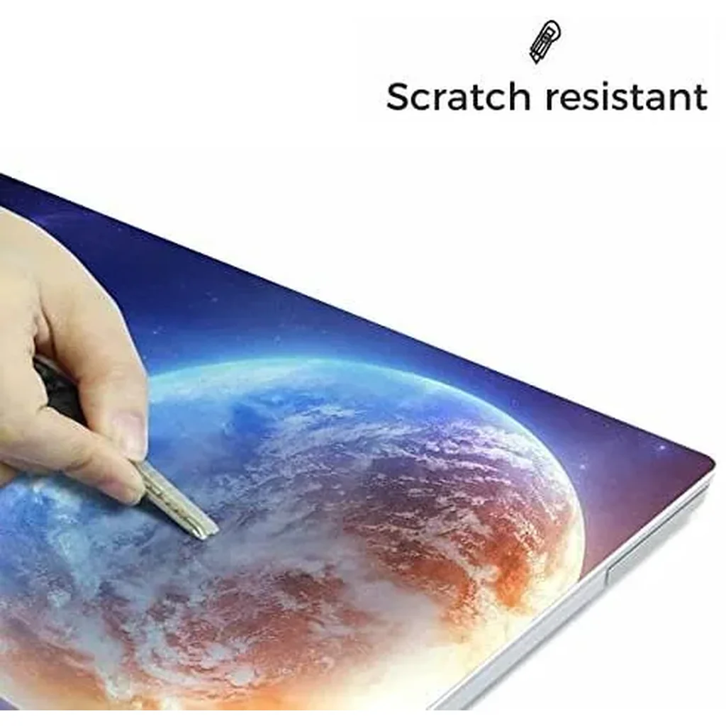 ALAYRA Laptop Skin Sticker, 13.3 14 15 15.4 15.6 inch Laptop Skins, Universal Vinyl Decal, Dustproof Scratch Resistant Reusable Cover Protector with Free 2 Wrist Pads (Earth) 01 - Image 2