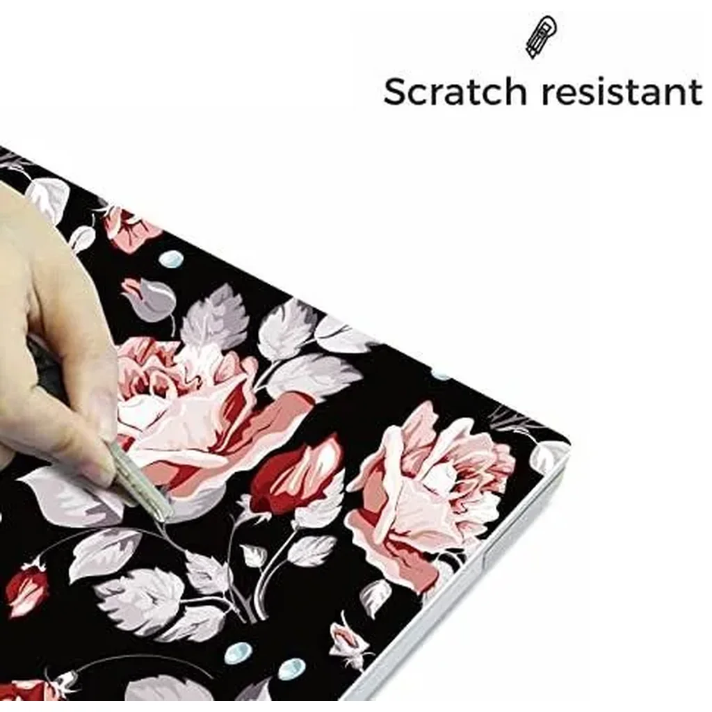 ALAYRA Laptop Skin Sticker, 13.3 14 15 15.4 15.6 inch Laptop Skins, Universal Vinyl Decal, Dustproof Scratch Resistant Reusable Cover Protector with Free 2 Wrist Pads (Flower 2) 01 - Image 2