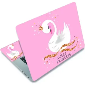 ALAYRA Laptop Skin Sticker, 13.3 14 15 15.4 15.6 inch Laptop Skins, Universal Vinyl Decal, Dustproof Scratch Resistant Reusable Cover Protector with Free 2 Wrist Pads (Sweet Princess) 01