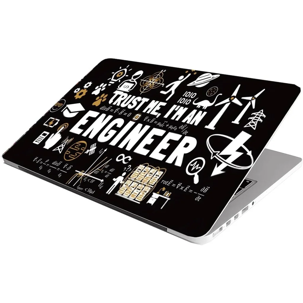ALAYRA Laptop Skin Stickers Bubble-Free HD Quality Sticker for Laptops Upto 15.6" Compatible with Apple/Dell/HP/Lenovo/Acer/Asus/Sony (Dustproof, Waterproof, Scratchproof, Reusable) - ENGINEER3 01