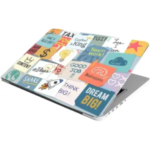 ALAYRA Laptop Skin Stickers Bubble-Free HD Quality Sticker for Laptops Upto 15.6" Compatible with Apple/Dell/HP/Lenovo/Acer/Asus/Sony (Dustproof, Waterproof, Scratchproof, Reusable) - King 01