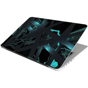 ALAYRA Laptop Skin Stickers HD Quality Sticker for Laptops Upto 15.6" (Dustproof, Waterproof, Scratchproof, Reusable) - Circuit Ron 01