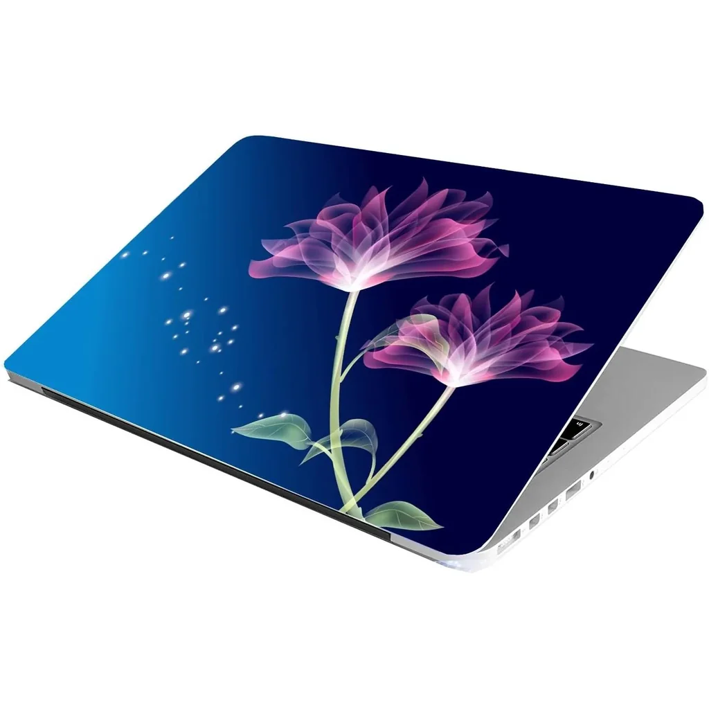 ALAYRA Laptop Skin Stickers HD Quality Sticker for Laptops Upto 15.6" (Dustproof, Waterproof, Scratchproof, Reusable) - Flower 2 01 - Image 3