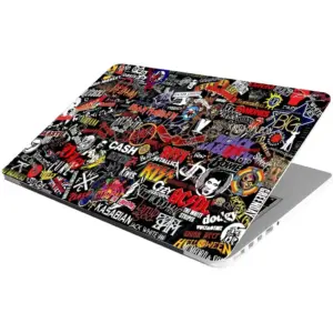 ALAYRA Laptop Skin Stickers HD Quality Sticker for Laptops Upto 15.6" (Dustproof, Waterproof, Scratchproof, Reusable) - Music Bomb 01