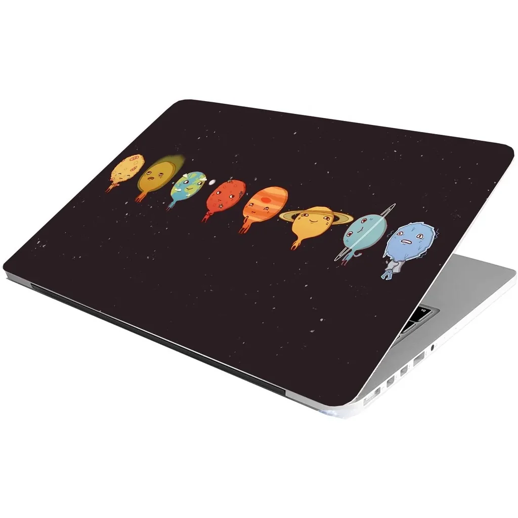 ALAYRA Laptop Skin Stickers HD Quality Sticker for Laptops Upto 15.6" (Dustproof, Waterproof, Scratchproof, Reusable) - Planet 01