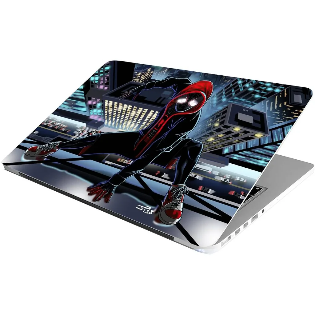 ALAYRA Laptop Skin Stickers HD Quality Sticker for Laptops Upto 15.6" (Dustproof, Waterproof, Scratchproof, Reusable) - SPDRMN Hoodie 01