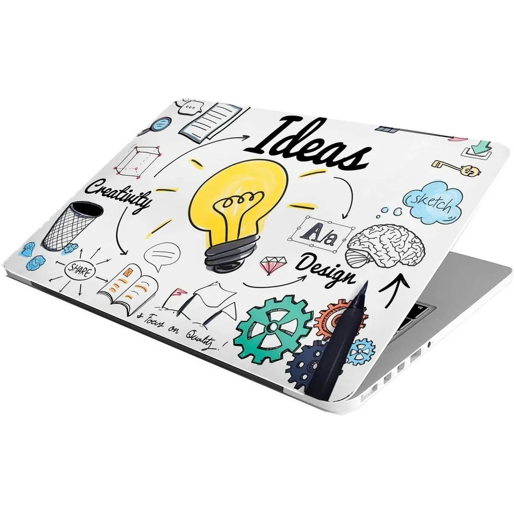 ALAYRA Laptop Skin Stickers HD Quality Sticker for Laptops Upto 15.6" Compatible with Apple/Dell/HP/Lenovo/Acer/Asus/Sony (Dustproof, Waterproof, Scratchproof, Reusable)-Creativity ANM 01 - Image 5