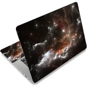 ALAYRA Laptop Skin Vinyl Sticker Decal, 12" 13" 13.3" 14" 15" 15.4" 15.6 inch Laptop Skin Sticker Cover Art Decal Protector Fits HP Dell Lenovo Compaq Apple Asus Acer (Black Galaxy) 01