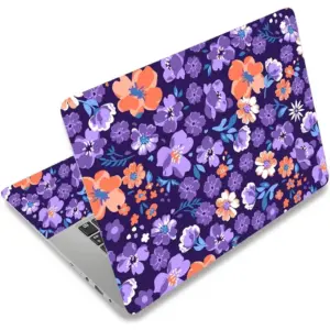 ALAYRA Laptop Skin Vinyl Sticker Decal, 12" 13" 13.3" 14" 15" 15.4" 15.6 inch Laptop Skin Sticker Cover Art Decal Protector Fits HP Dell Lenovo Compaq Apple Asus Acer (Floret) 01