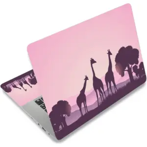 ALAYRA Laptop Skin Vinyl Sticker Decal, 12" 13" 13.3" 14" 15" 15.4" 15.6 inch Laptop Skin Sticker Cover Art Decal Protector Fits HP Dell Lenovo Compaq Apple Asus Acer (Giraffe) 01