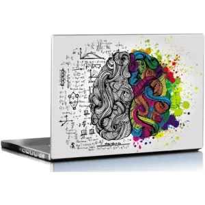 ALAYRA Laptop Skins Left & Right Brain 15.6 Inches Laptop Skins/Stickers for Dell-Lenovo-Acer-HP (1044) Multi Colour 01