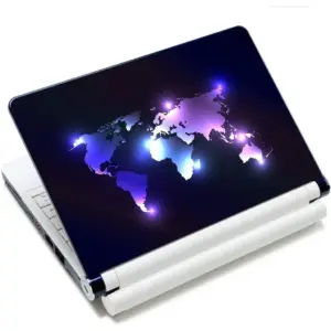 ALAYRA Laptop Stickers 15.6 inch Decal Skin Sticker Vinyl Removal Cute Funny Notebook Cover Art Fits 13.3" 14" 15.4" 15.6" HP Dell Lenovo Apple Mac Asus Acer (map 1) 01