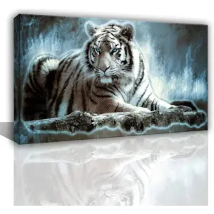 ALAYRA Large Animals Canvas Wall Art Tiger Wall Picture Prints Poster Painting Framed Tiger Artwork for wall Bedroom Living Room Home Decorations Office Wall Decor-20x40inches 01