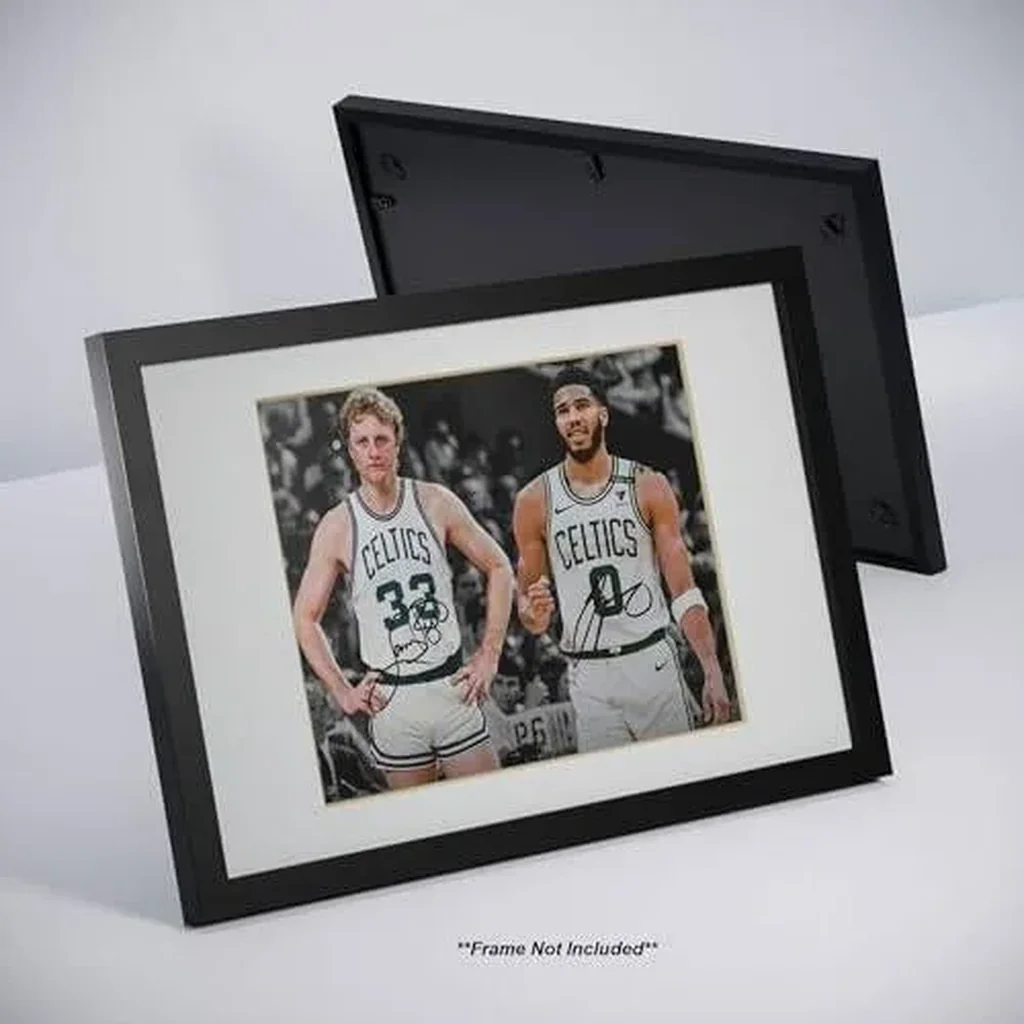 ALAYRA Larry Bird Jayson Tatum Signed Photo Autograph Print Wall Art Home Decor 01 - Image 3