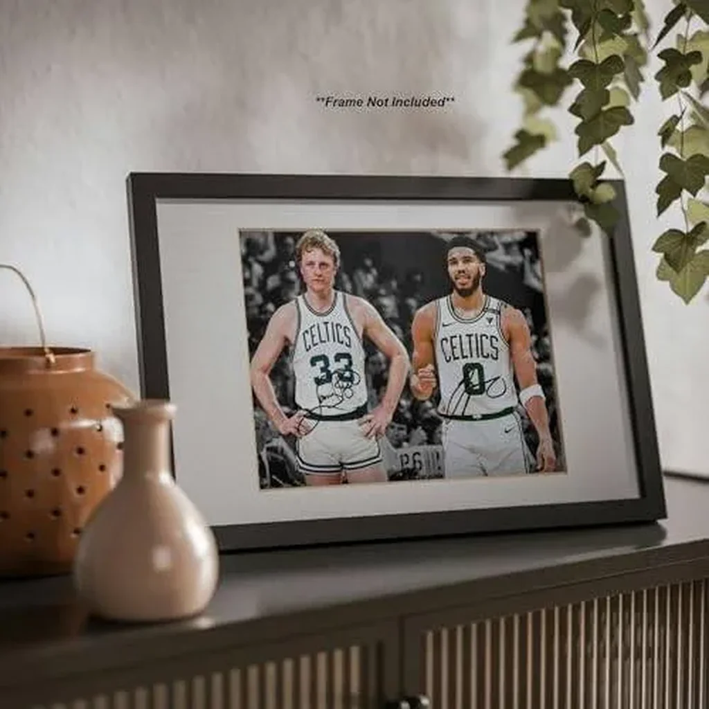 ALAYRA Larry Bird Jayson Tatum Signed Photo Autograph Print Wall Art Home Decor 01 - Image 5