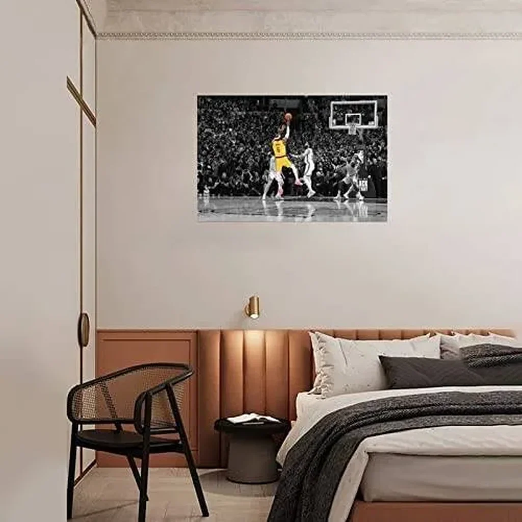 ALAYRA Lebron Ja Poster 38388 Scoring King Poster 12X18INCH Unframe Basketball Wall Art Legendary Record Basketball Superstar Canvas Wall Art 01 - Image 2