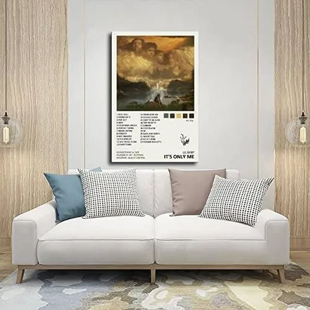 ALAYRA Lil Baby It's Only Me Music Album Cover Signed Limited Poster Canvas Poster Wall Art Decor Print Picture Paintings for Living Room Bedroom Decoration Unframe16x24inch(40x60cm) 01 - Image 3