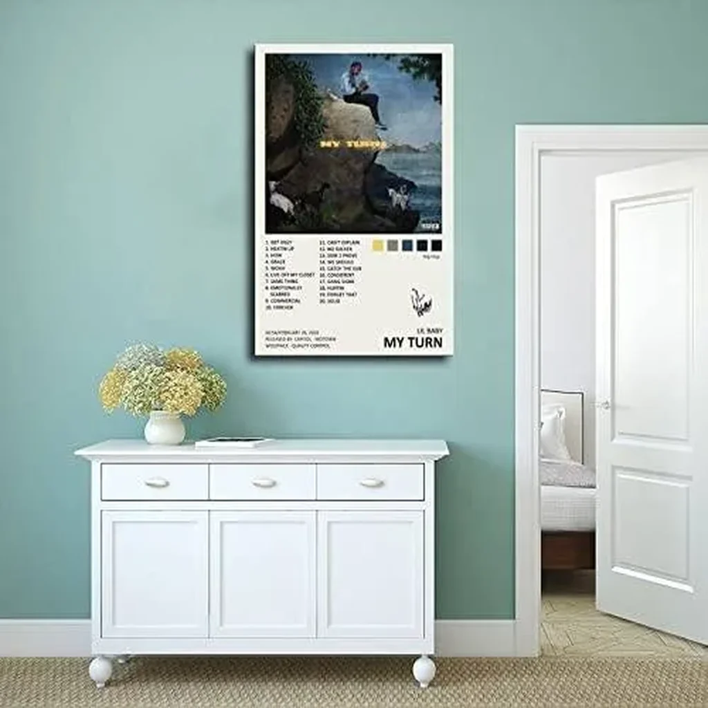 ALAYRA Lil Baby My Turn Music Album Cover Signed Limited Poster Canvas Poster Bedroom Decor Sports Landscape Office Room Decor Gift Unframe16x24inch(40x60cm) 01 - Image 2