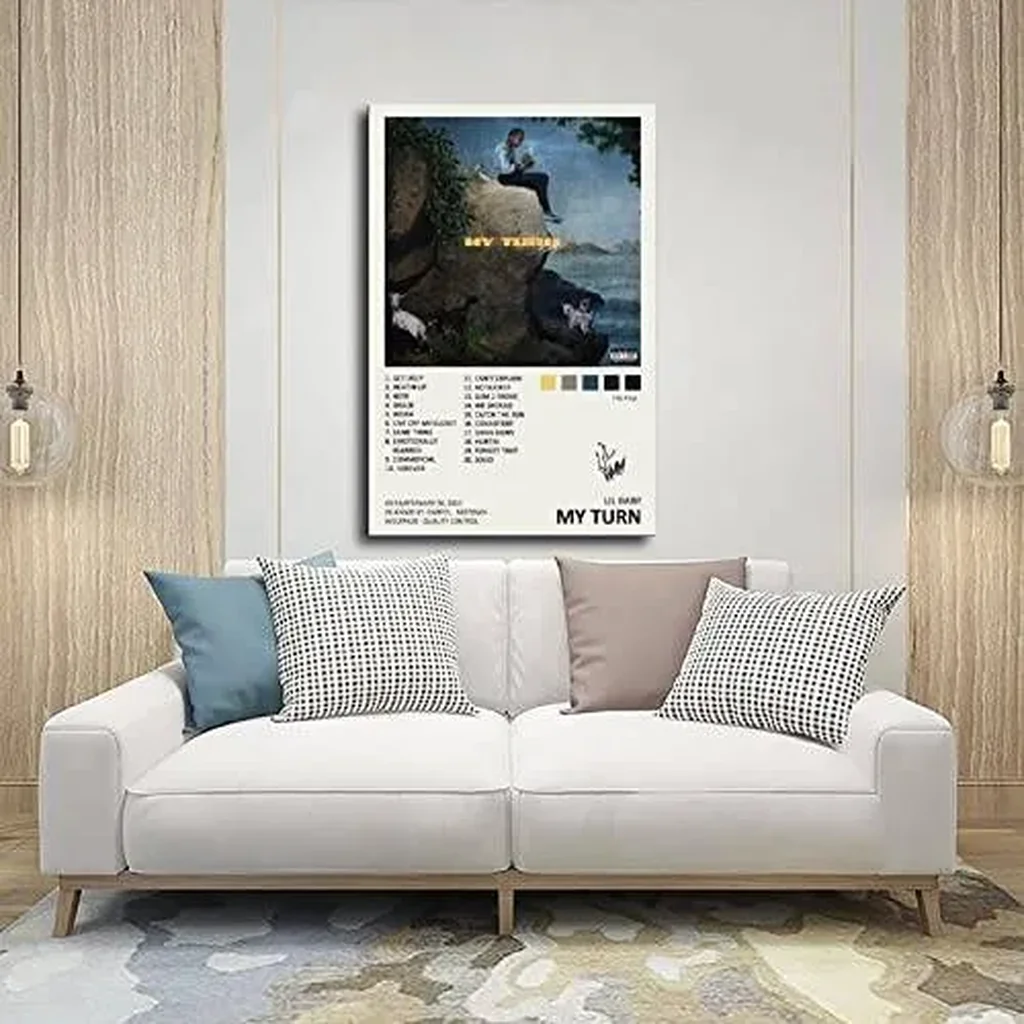 ALAYRA Lil Baby My Turn Music Album Cover Signed Limited Poster Canvas Poster Bedroom Decor Sports Landscape Office Room Decor Gift Unframe16x24inch(40x60cm) 01 - Image 3