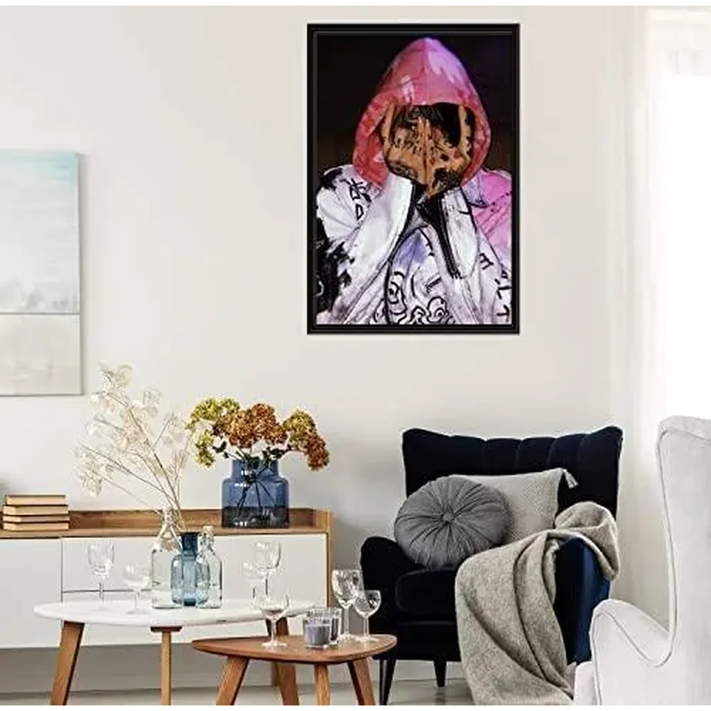 ALAYRA Lil Peep Posters Rapper Posters for Room Aesthetic Canvas Poster Art Deco for Living Room Office Decoration Poster 16"x 24" Unframe 01 - Image 4