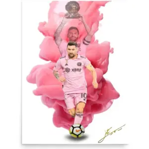 ALAYRA Lionel Messi Miami Poster Wall Art Canvas Print Poster Home Decor Canvas Poster Unframe 16x24inch(40x60cm) 01