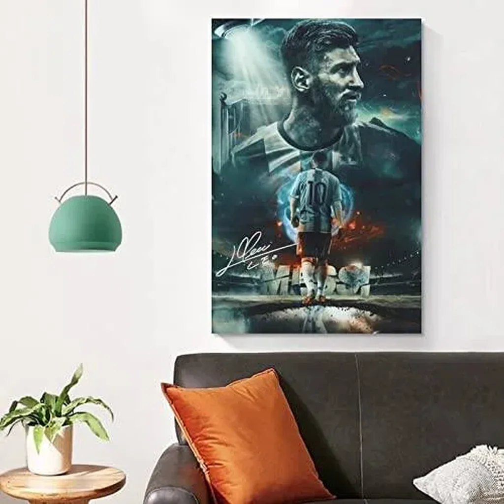 ALAYRA Lionel Messi Poster 1 Canvas Poster Unframed 16x24 inches (40x60 cm) 01 - Image 3