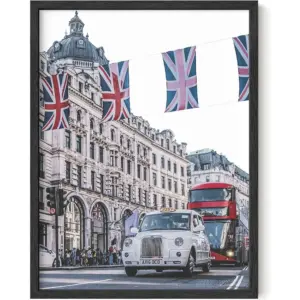 ALAYRA London Wall Art London Wall Decor - London Cityscape Travel Posters Pictures of London London Pictures London Taxi London Red Bus UNFRAMED 12 x 16 (Dome Cathedral Tour) 01
