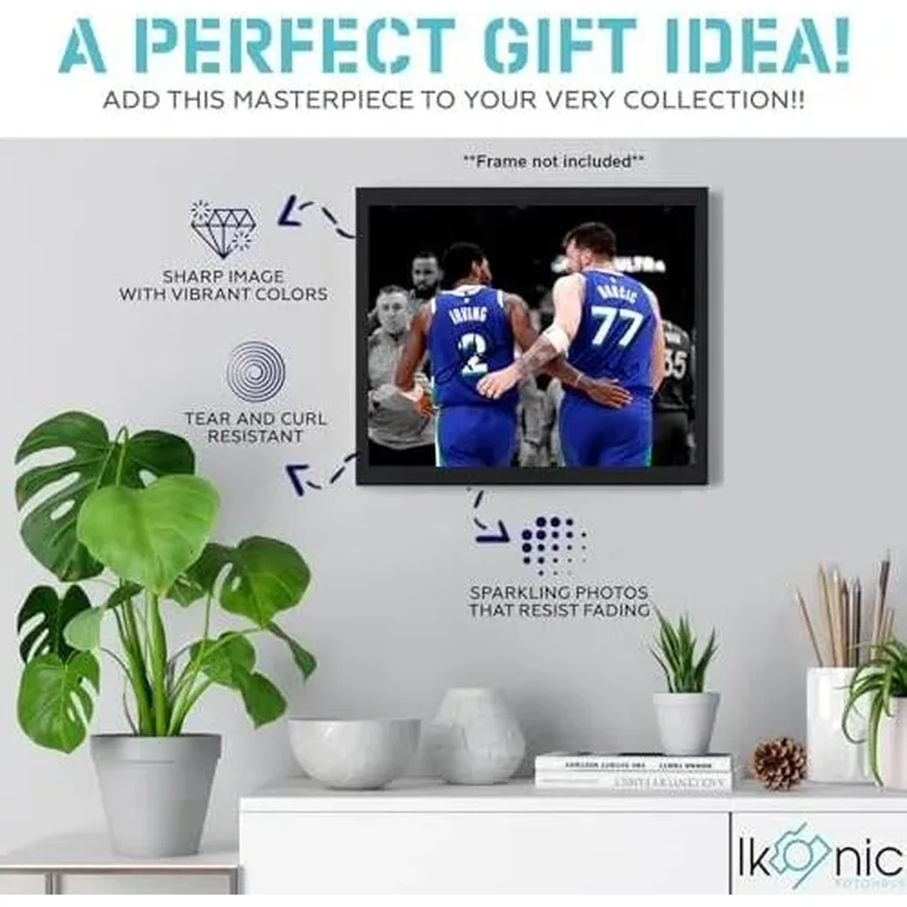 ALAYRA Luka Doncic Kyrie Irving Basketball Superstars Signed Photo Autograph Print Wall Art Home Decor 01 - Image 2