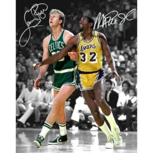 ALAYRA Magic Johnson Larry Bird Signed Photo Autograph Print Wall Art Home Decor 01