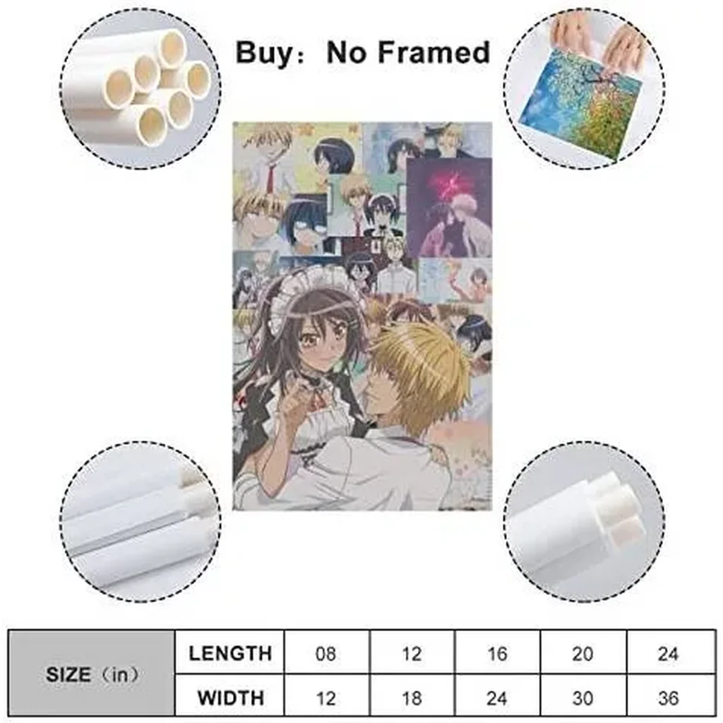 ALAYRA Maid Sama Japanese Anime Posters & Prints on Canvas Wall Art Poster for Room Decor Unframe 12x18inch(30x45cm) 01 - Image 2