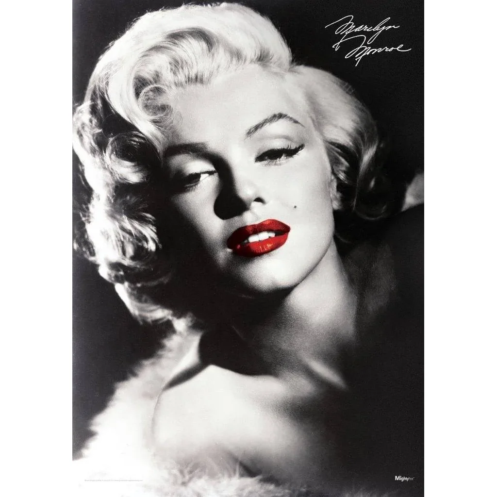 ALAYRA Marilyn Monroe Red Durable 17 x 24" Wall Art NOT Made of Paper Officially Licensed Collectible 01