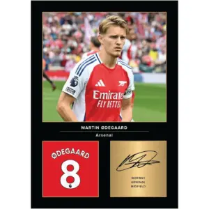 ALAYRA Martin degaard Signed A4 Printed Photo Picture Display Gift For Arsenal Fans Digitally Reproduced Signature Unframed 01