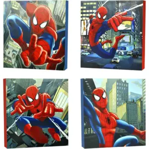 ALAYRA Marvel Spider-Man Canvas Wall Art (4-Piece) 01