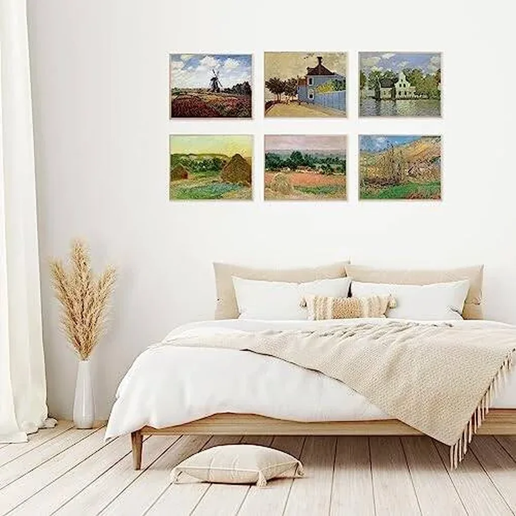 ALAYRA Master Painter Wall Art Decor Classical Canvas Prints Wall Art Exhibition Poster Famous Artist Decor Room Aesthetic Gallery Wall Decor (H Style, 8"x10" UNFRAMED) 01 - Image 3