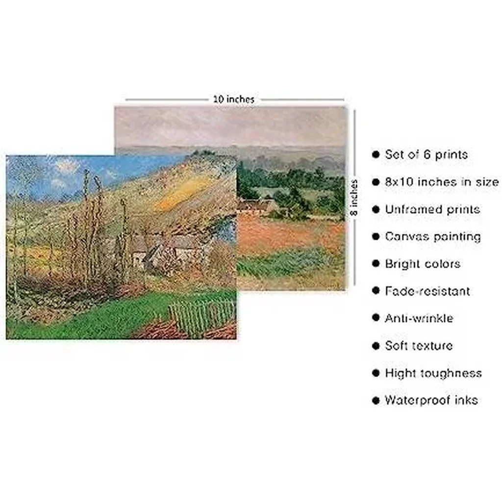 ALAYRA Master Painter Wall Art Decor Classical Canvas Prints Wall Art Exhibition Poster Famous Artist Decor Room Aesthetic Gallery Wall Decor (H Style, 8"x10" UNFRAMED) 01 - Image 5