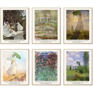 ALAYRA Master Painter Wall Art Decor Classical Canvas Prints Wall Art Exhibition Posters Famous Artist Decor Room Aesthetic Gallery Wall Decor (F Style, 11"x14" UNFRAMED) 01