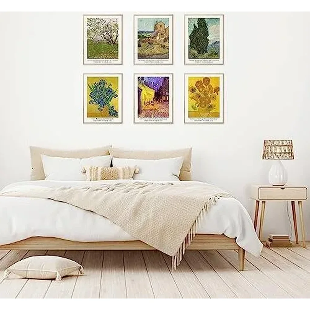 ALAYRA Master Painter Wall Art Decor Vincent van Gogh Classical Canvas Prints Wall Art Exhibition Famous Artist Decor Room Aesthetic Gallery Wall Decor (C Style, 11"x14" UNFRAMED) 01 - Image 3