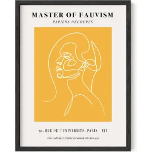 ALAYRA Matisse Poster - Minimalist Wall Art Line Drawings Art Posters Line Art Wall Decor Modern Art Matisse Prints UNFRAMED 12"x16" 01